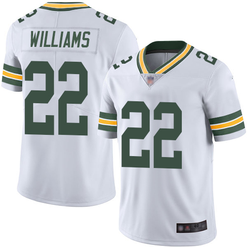 Green Bay Packers Limited White Men #22 Williams Dexter Road Jersey Nike NFL Vapor Untouchable